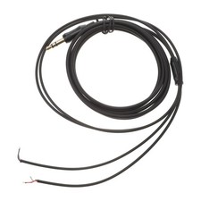 Upgrade Earphone Repair Cable 1.5M Black TPE Line for Headphone Replacement