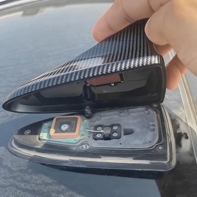 Carbon Fiber Style Shark Fin Antenna Cover For 2015~2019 Hyundai Sonata Elantra