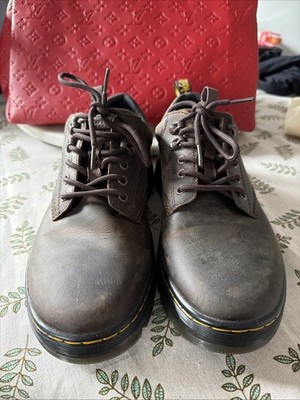 Dr. Martens Reeder Crazy Horse Leather Utility Shoes Lace-Up Brown Men's US10