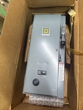 Square D Size 0 Combination Starter 120V coil 15 Amp Nema 1 Enclosure NIB NEW