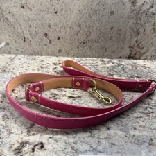 COACH Pink Leather Dog Leash Size Large Disco...