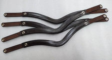 Set of 20 Leather Snap Browband Empty Channel 6, 8 10 MM All Sizes, Shapes.