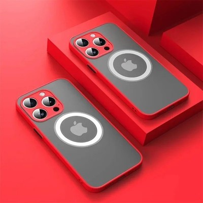 Luxury Armor Matte For Magsafe Magnetic Wireless Charging Case For iPhone 17 16 