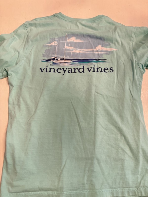 Mens Vineyard Vines Sailing Sailboat SS Tee Shirt Small