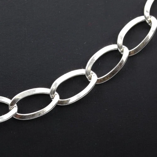 Collana lunga Unoaerre in argento 835 vintage anni '60 Italia catena da donna - Immagine 4 di 4