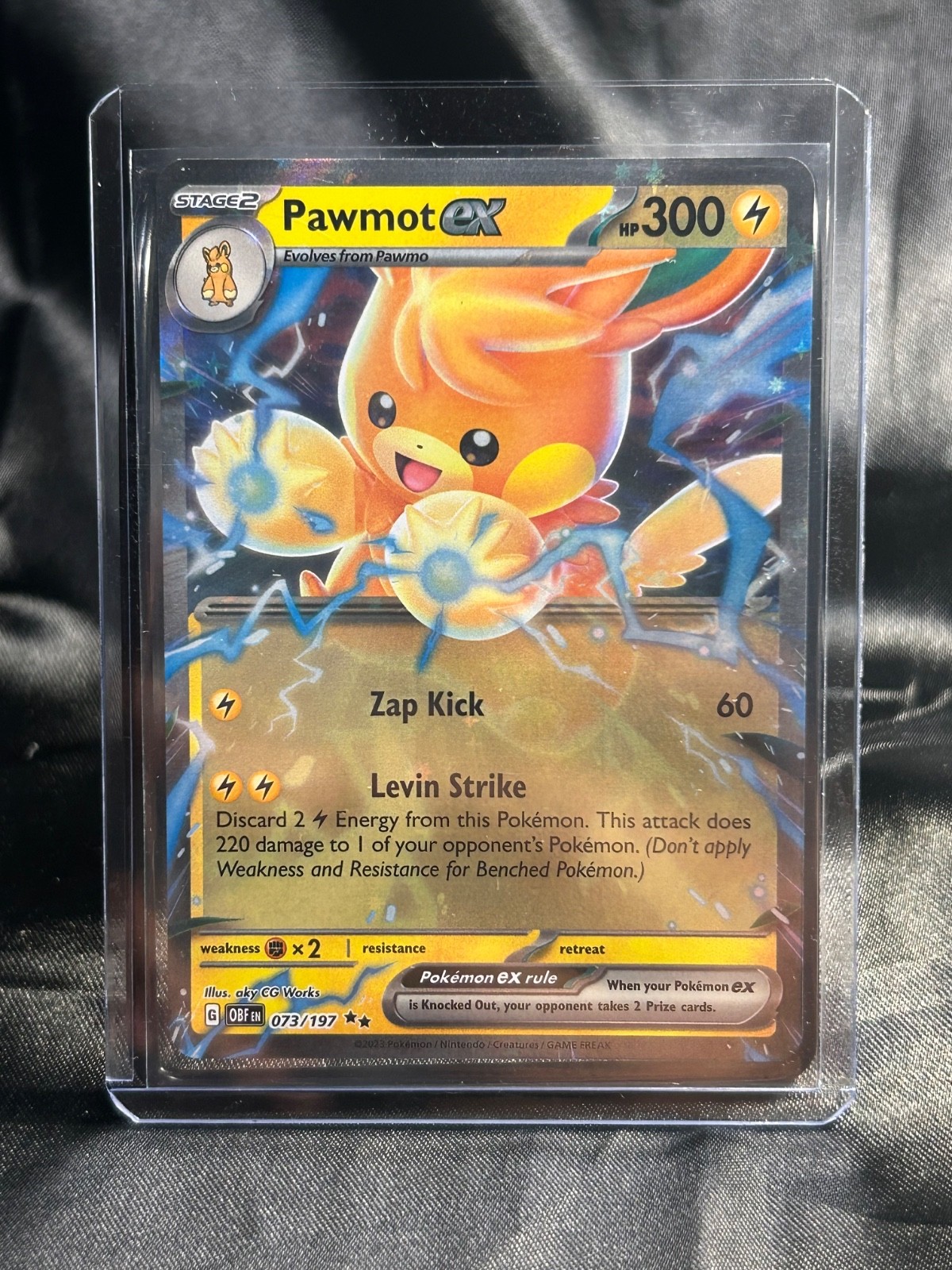 Pawmot Ex #73 Pokemon Obsidian Flames 