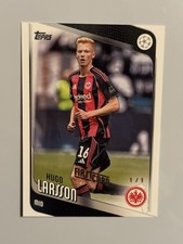 Hugo Larsson 1 /1  First Card #36 2025-26 Topps UEFA Club Frankfurt
