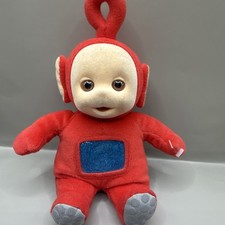 Eden Teletubbies Po Red Mini Plush w/ Blue Belly Screen 1998 MPN 10A1110