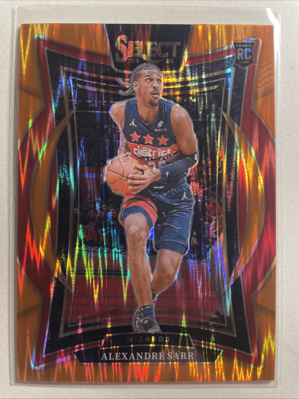 2024-25 Panini Select - Concourse Alexandre Sarr #73 Orange Flash Prizm (RC)