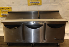 Victory Refrigeration VUR-72-18 Commercial Sandwich/Salad Prep Table, 3 Door