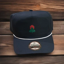 Burning Tree Club Golf Hat - Imperial - The Harrison - Navy/ White Rope