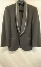 Vintage 80s Oscar de la Renta Men's Tuxedo Jacket Black Shawl Collar Sz 40