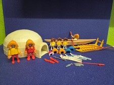 Playmobil Eskimo 3465, 3466 Iglu Kanu Schlitten Mützen Handschuh Hundegeschirr