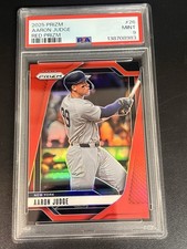 2025 Panini Prizm RED Prizm /299 Aaron Judge #26 - New York Yankees PSA 9