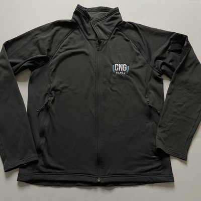 The North Face Jacket Mens L Gray Mountain Peaks Fleece Full Zip Textured