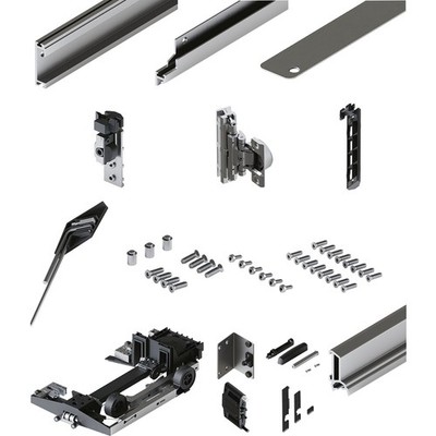 Hawa Concepta III Schienensystem Innenführung Push rechts Türhöhe 1200-2200mm