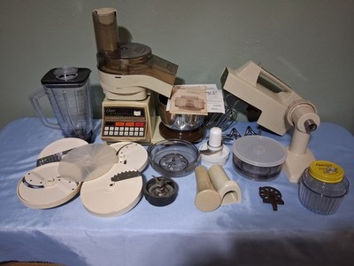 VINTAGE oster 16spd.electronic touch controlkitchen center 26 acc.  discription