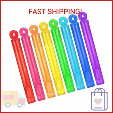 32-Piece 8 Colors Mini Bubble Wands Assortment Party Favors Toys for Kids Child,