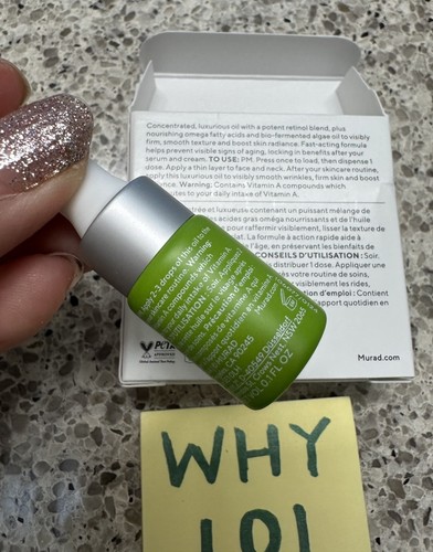 Murad Resurgence Retinol Youth Renewal Oil Drops .1oz/3mL SAMPLE SZ SEAL BOX - Picture 16 of 18