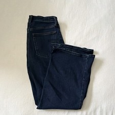 Universal Thread High Rise Wide Leg Dark Wash Stretch Denim Jeans 5-Pocket Women