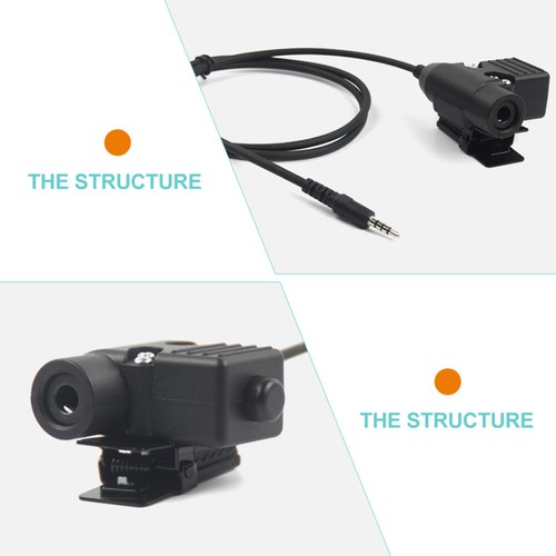 Push To Speak PTT Adapter Kabel Radio Zestaw słuchawkowy Adapter PTT System Adapter - Zdjęcie 9 z 10