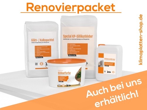 30 mm Premium Kalziumsilikat Klimaplatten Palette vorgrundiert & extra-fest - Bild 3 von 5