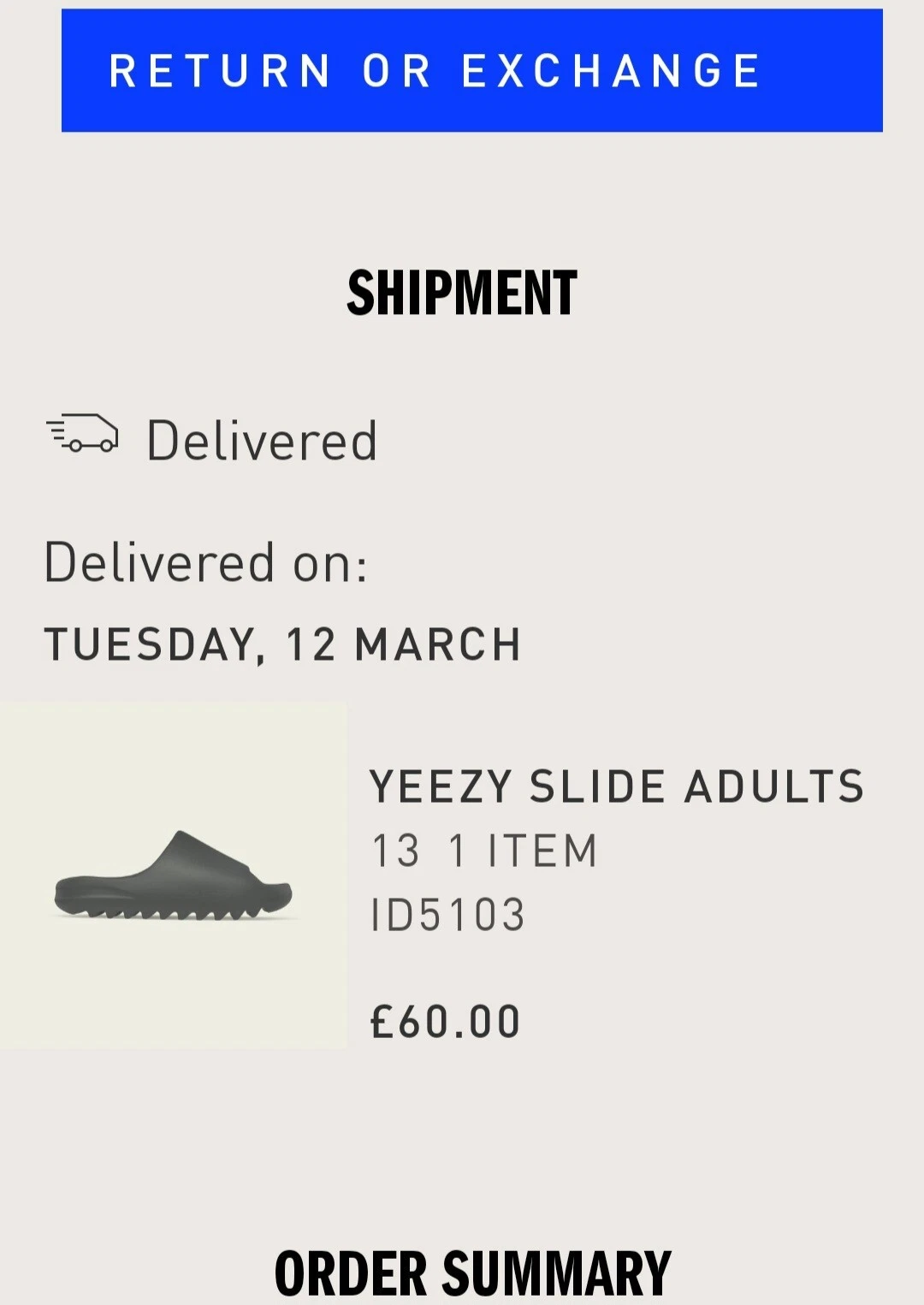 Diapositive Yeezy originali e autentiche Regno Unito 13 onice scuro