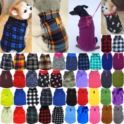 Small Pet Dog Warm Fleece Vest Clothes Coat Puppy Shirt Sweater Winter Apparel 