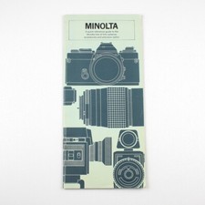 Minolta Cameras and Accessories - Reference Guide - Vintage Brochure Booklet
