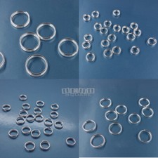 Solid Sterling Silver Split Jump Ring Connectors Choose from 4mm to 11mm 