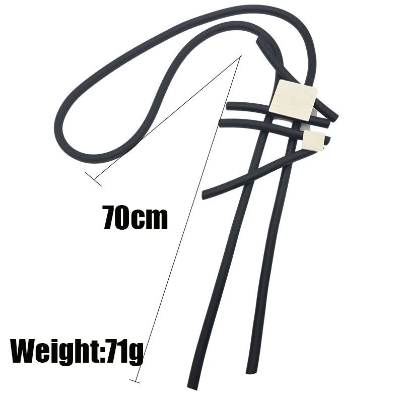 Collares étnicos largos - Colgante geométrico de madera llamativo para mujer joyería de moda Foto 3 de 4