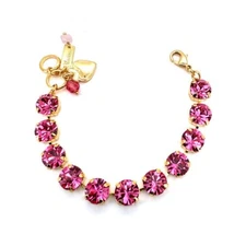 Bracelet By Mariana Woman Lovely Rose Swarovski Crystals