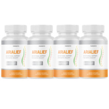 AriaLief Brain Pills - Nerve Health  Cognitive Support Supplement - 4 Bottles