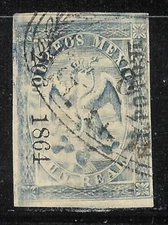 uat68 Mexico 1864 San Luis Potosi 206-1864 p.lll Sc#22a Mc#20llla VF