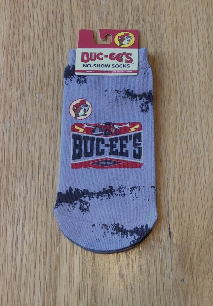 Buc-ee’s No Show Socks - Unisex - Grey 1982 - Red Truck - One Size Fits Most-image