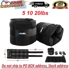 5 10 20lbs Adjustable Arm Leg Weights Wrist Ankle Exercise Gym Workout Training