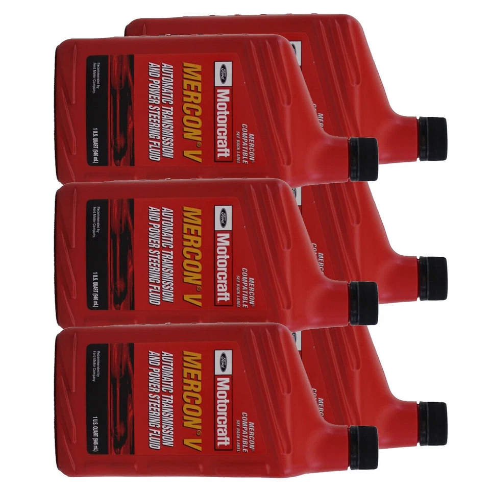 Motorcraft Transmission Fluid 6 Quarts Mercon V FNR5 AT XT5QMC For Ford - Image 4 of 4