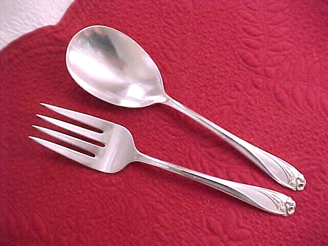 1847 Rogers Bros DAFFODIL Silverplate Casserole Spoon Meat