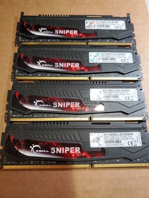 Kit RAM G.Skill Sniper 8 Go (2x4 Go) DDR3-1866 PC3-14900 - Mémoire D'occasion En Bon état