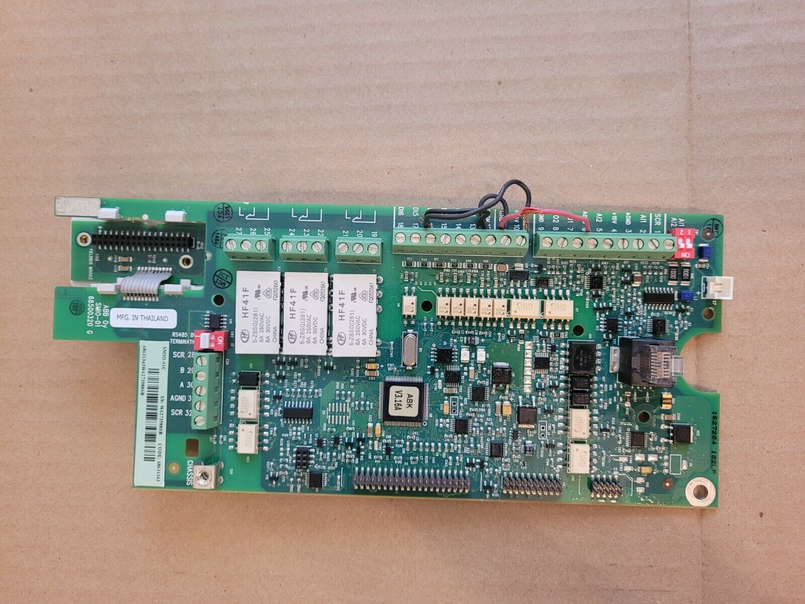 CPU Control Board SMIO-01C for ABB Inverter ACS550/510