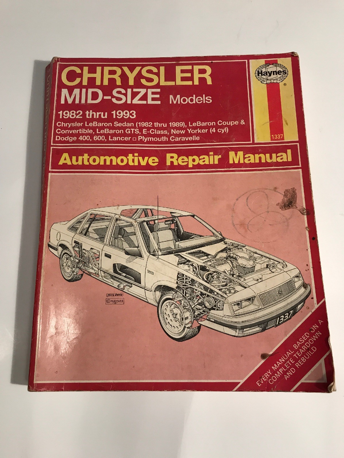 Haynes Repair Manual: Chrysler Mid-Size, 1982 Thru 1995 No. 1337 by John  Haynes (1997, Paperback) | eBay
