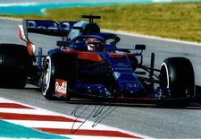 Daniil Kvyat SIGNED 12X8 Photo Toro Rosso, Red Bull, AlphaTauri AFTAL COA (3603)