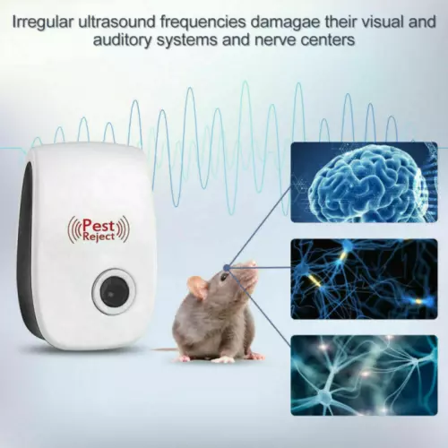 6 Pack Ultrasonic Pest Control Repeller Reject Rat Mouse Mice Spider UK Plug-in - Picture 11 of 13