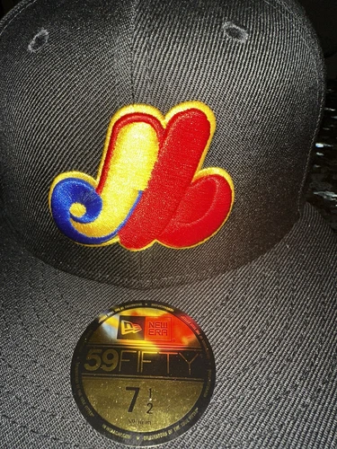 🔥New Era Montreal Expos COOPERSTOWN COLLECTION GOLD 1969 59FIFTY Hat CLUB 7 1/2