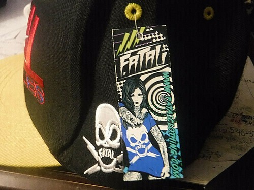 ¡NUEVO CON ETIQUETAS! RARO! LOS ANGELES FATAL MARCA TODO BORDADO DEPORTIVO GORRA A PRESIÓN SOMBRERO! - Imagen 12 de 13