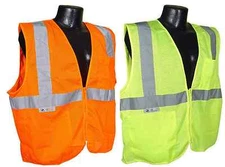 Radians Radwear SV2ZGM/SV2ZOM Class 2 High Visibility Vest Mesh with Zipper