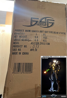First 4 Figures Metroid Prime 2 Samus Light Suit Exclusive Statue OVP #071/750