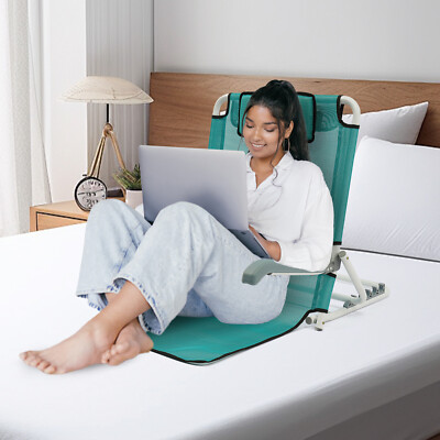 Foldable Adjustable Bed Backrest Support Sit-up Back Rest Bed Chair NEW