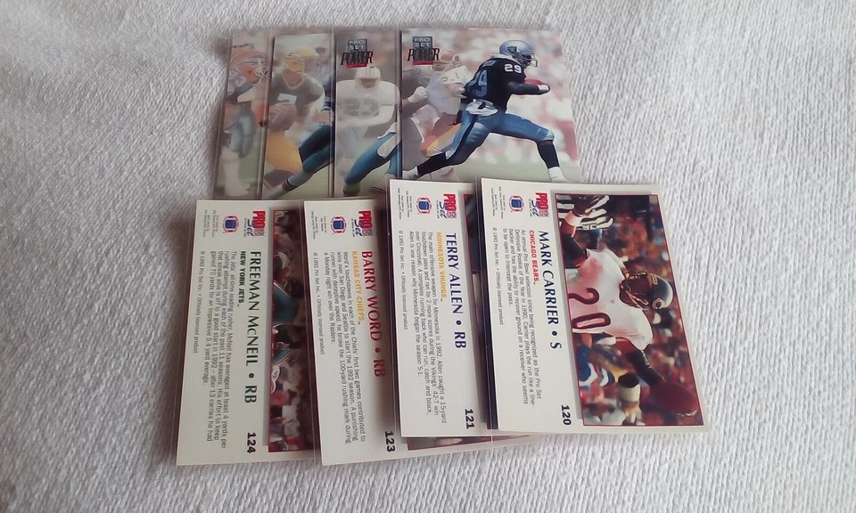 1992 Power Football (100-199) Partial set Pick cards  want/need - Image 3 of 4