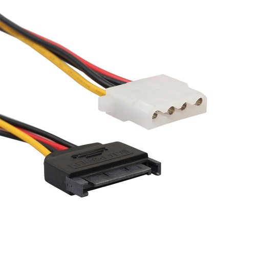 SATA 15pin Male to IDE Big 4pin Hard Disk Drive Power Cord Connector Cable - Afbeelding 3 van 7